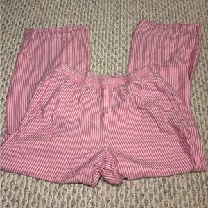 Old Navy Pink and White Striped Lounge Pants